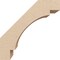 Ekena Millwork 3-inch W x 6-inch D x 6-inch H Merced Rough Cedar Woodgrain TimberThane Knee Brace, Primed BRCUR03X06X06MRCRCPR - alternate 5